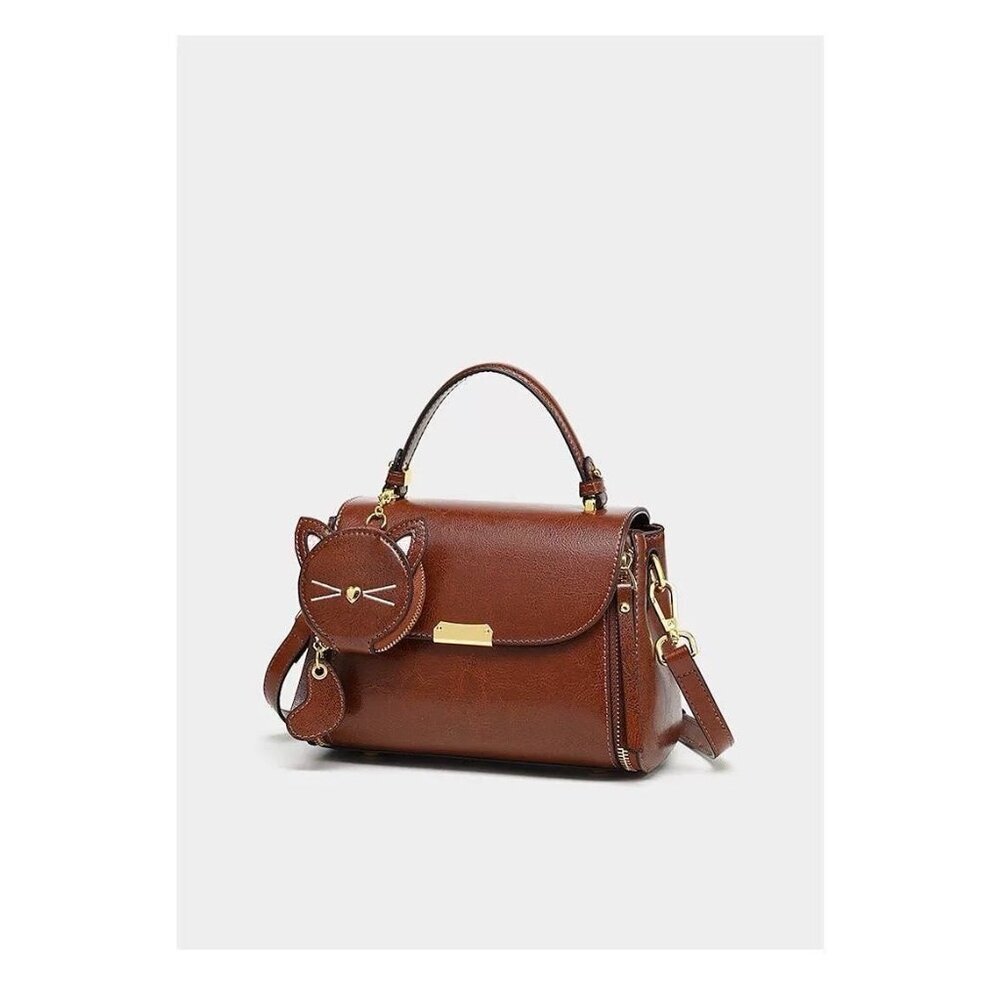 Brown cute cat bag - Picture 4 of 9